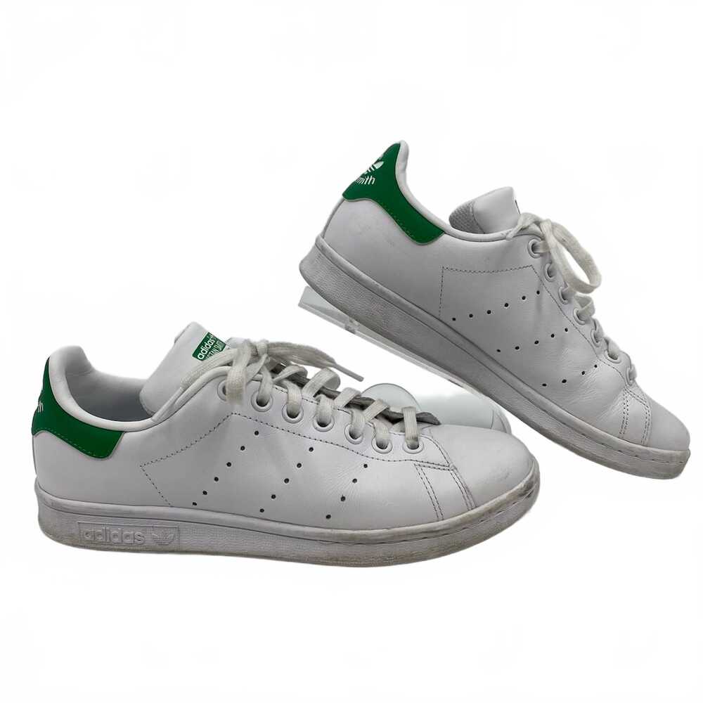 adidas White Green Stan Smith Sneakers | Womens 7